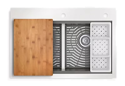 Task Smart Divide equal double work station sink accessories.