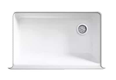 Kholer Enameled Cast Iron Whitehaven single basin sink.